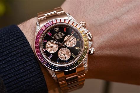 daytona everose gold replica|rolex rainbow daytona gold.